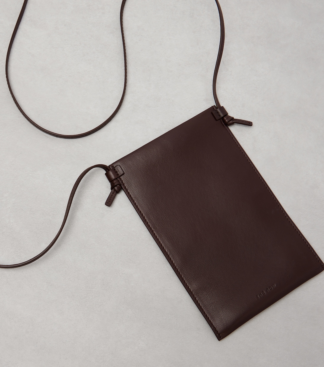 Camie leather pouch with strap | The Row
