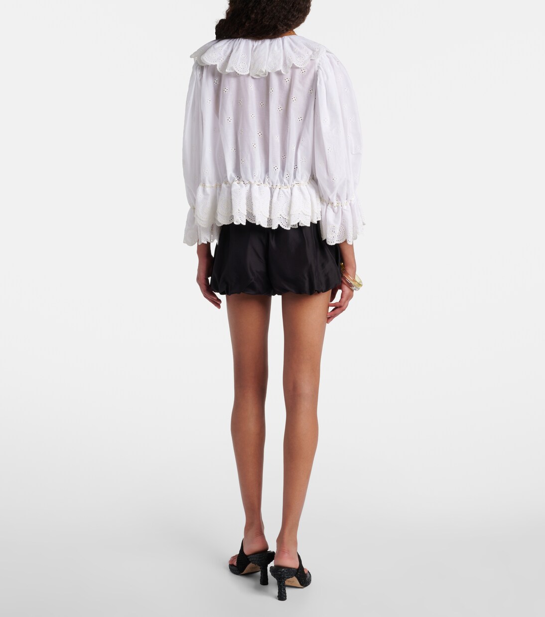Blouse brodée en coton | Chloé