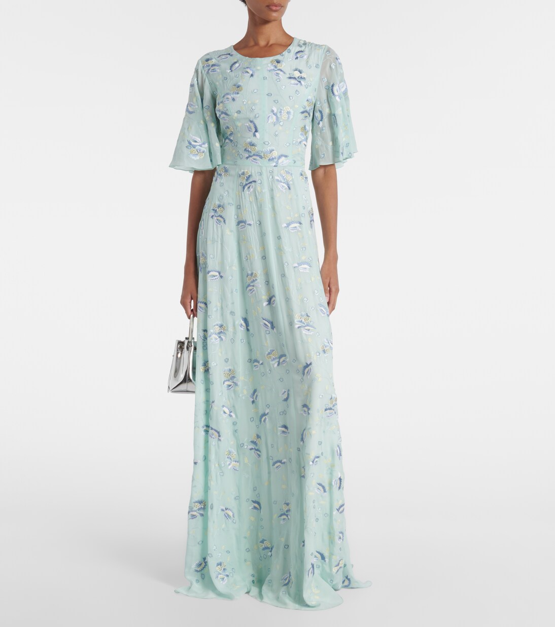 Robe longue Charlotte brodée | Markarian