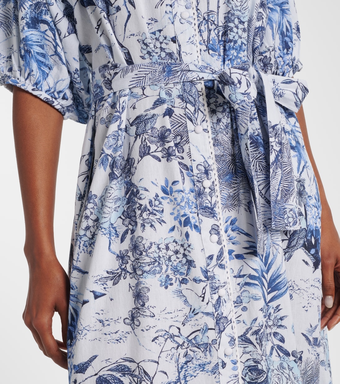 Robe chemise Kitty en coton et lin | Melissa Odabash