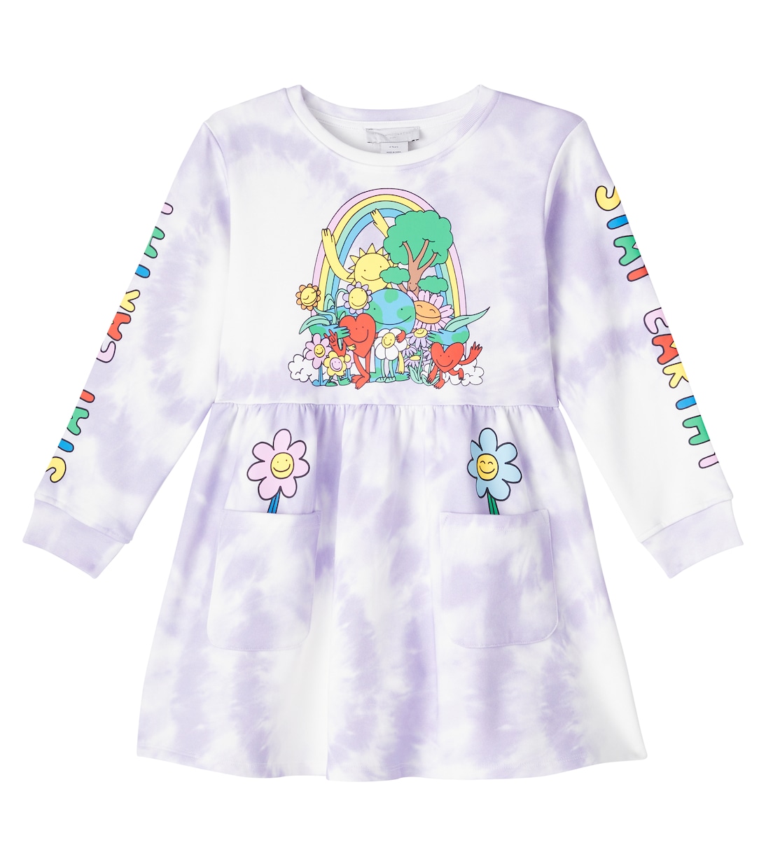 Tie-dye cotton jersey dress | Stella McCartney Kids