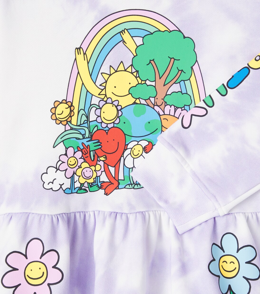 Tie-dye cotton jersey dress | Stella McCartney Kids