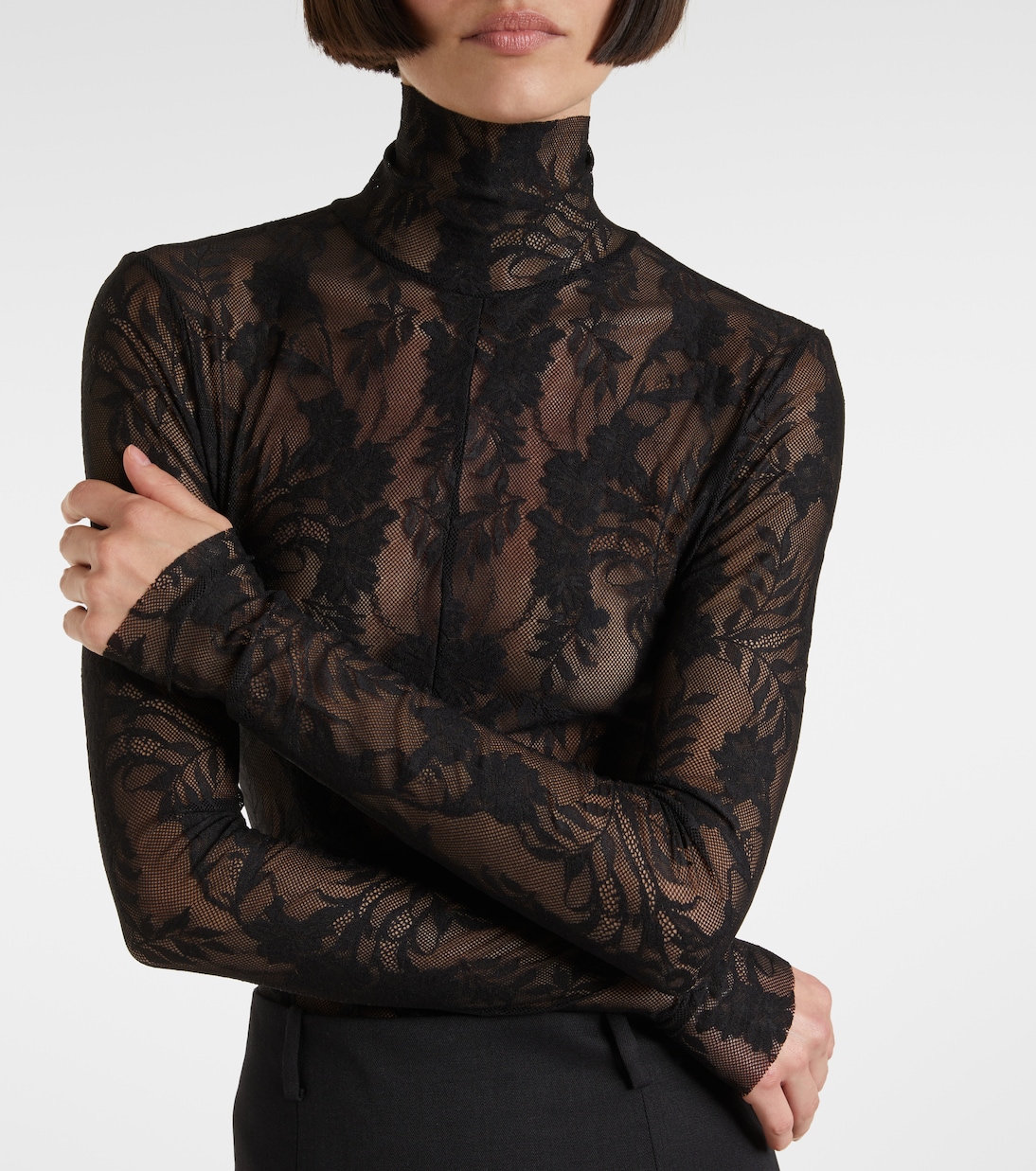 Bodysuit aus Spitze | Norma Kamali