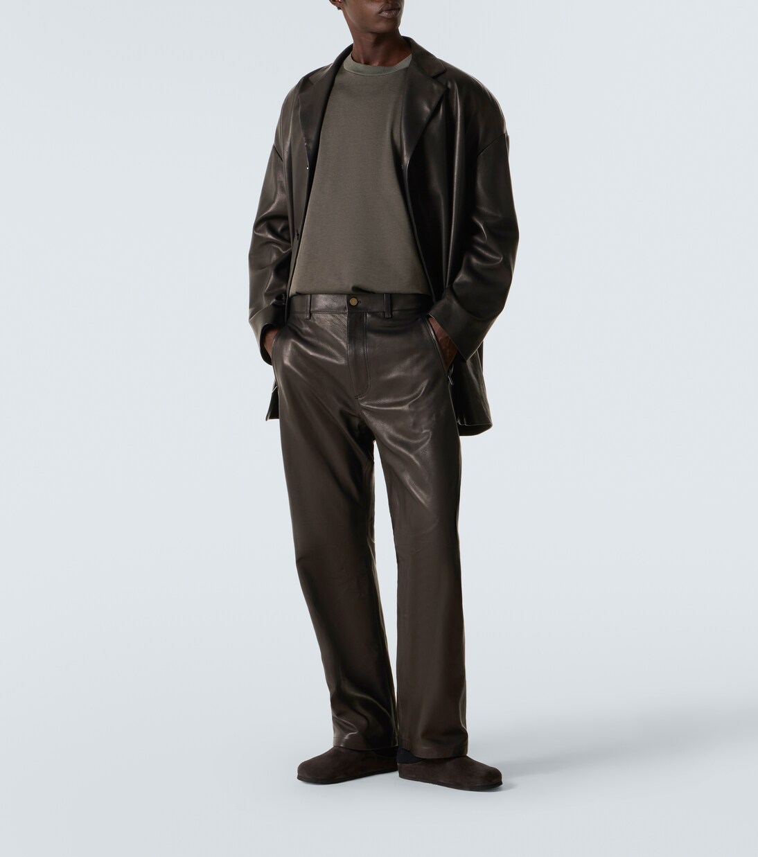 Leather wide-leg pants | Fear of God