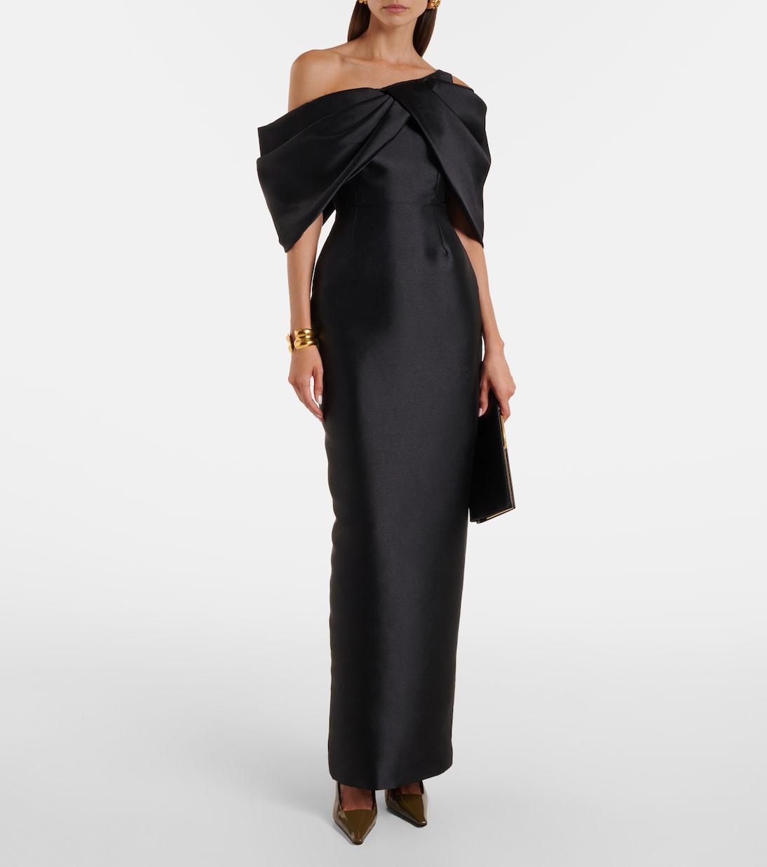 Robe de cocktail Davina en satin | Solace London