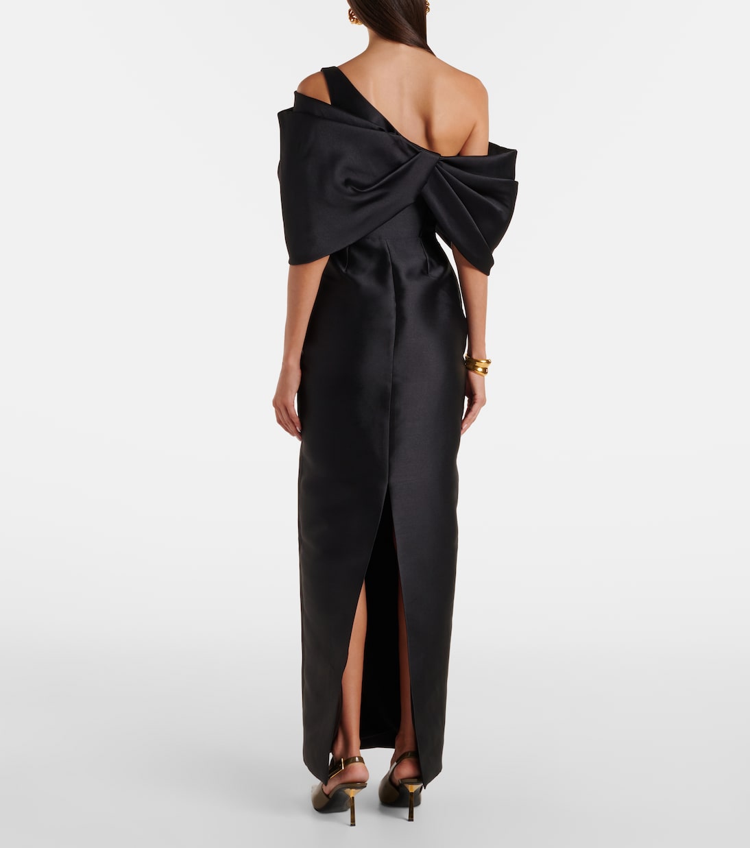 Robe de cocktail Davina en satin | Solace London