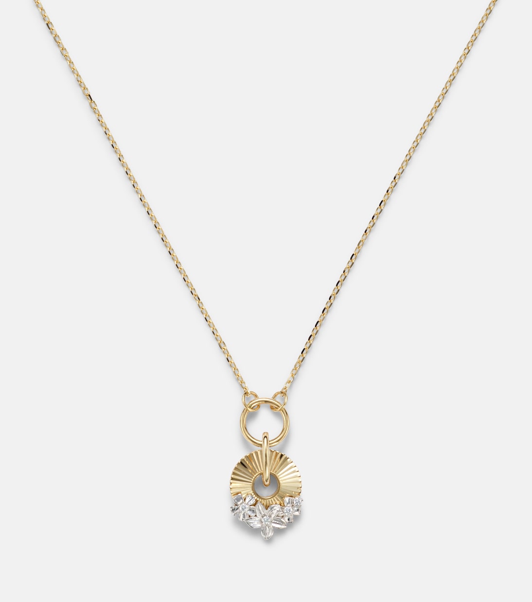Resilience 18kt gold pendant necklace with diamonds | FoundRae
