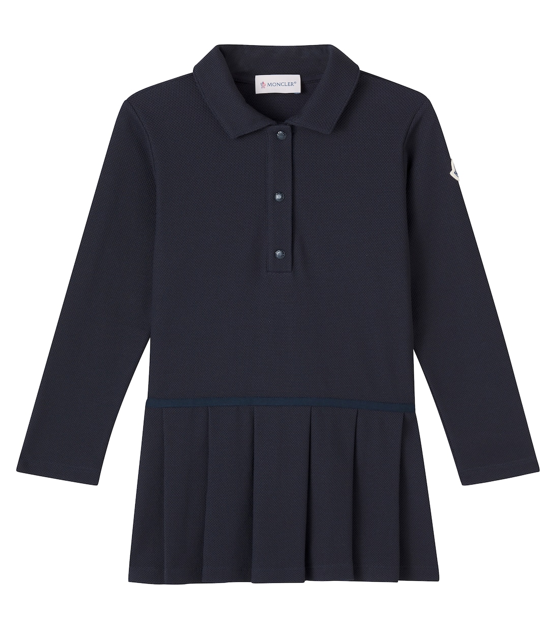 Cotton-blend piqué polo dress | Moncler Enfant