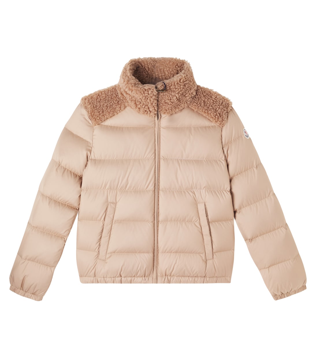 Vard teddy-trimmed down jacket | Moncler Enfant