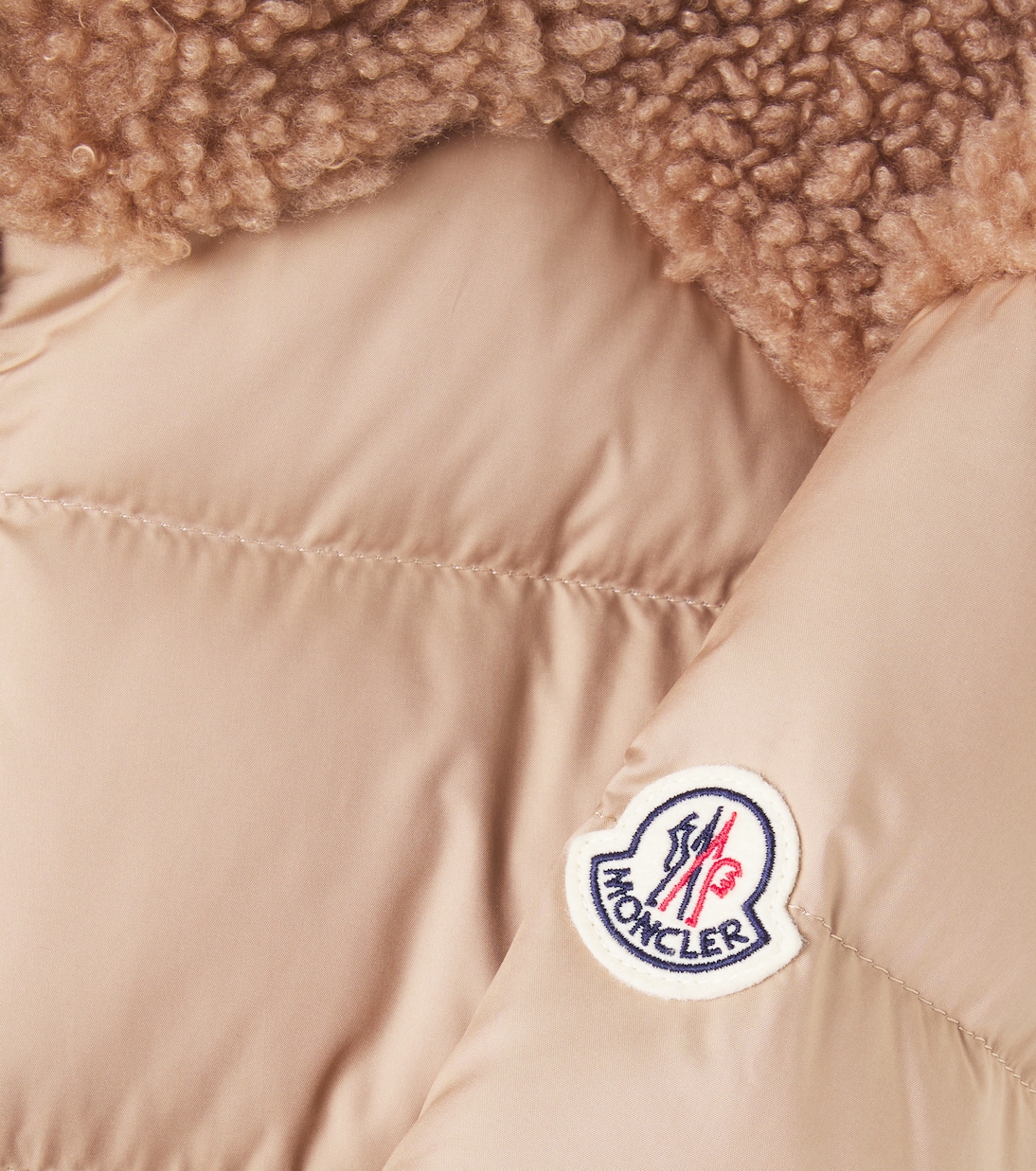Vard teddy-trimmed down jacket | Moncler Enfant