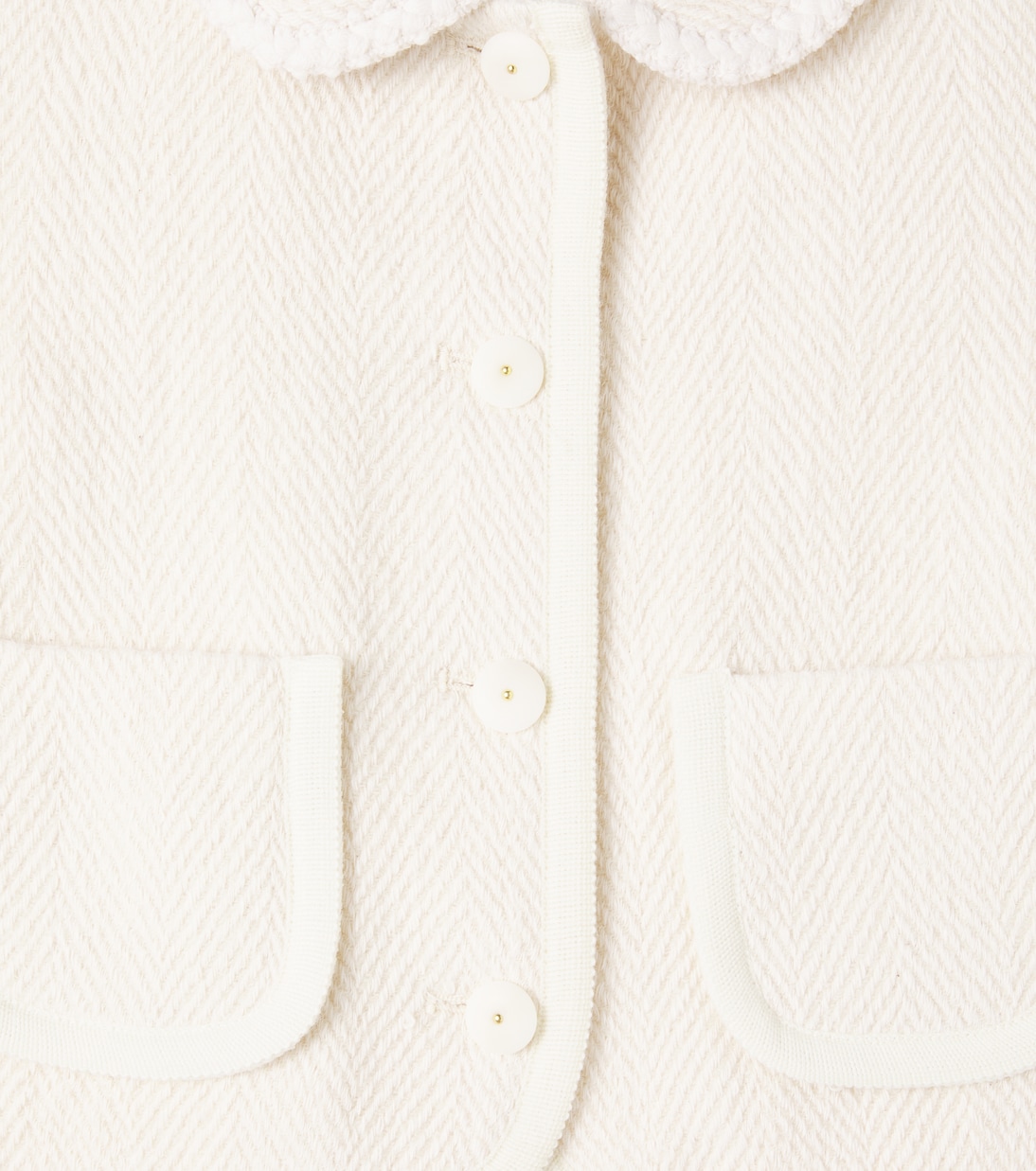 Janica herringbone cotton and wool jacket | Bonpoint
