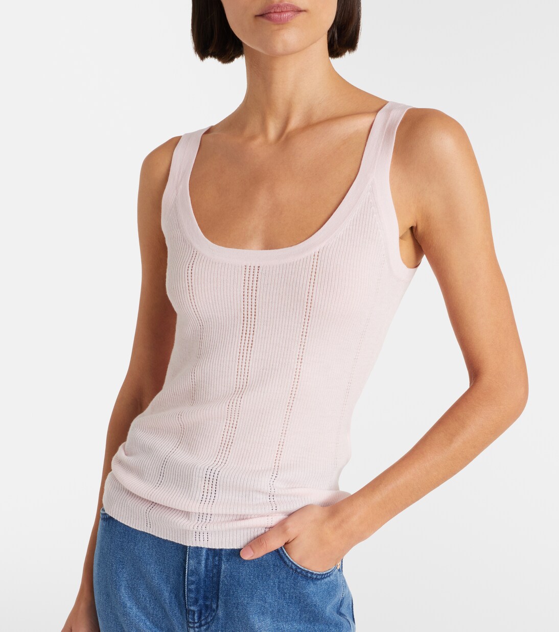 Lucy rib-knitted wool tank top | Gabriela Hearst