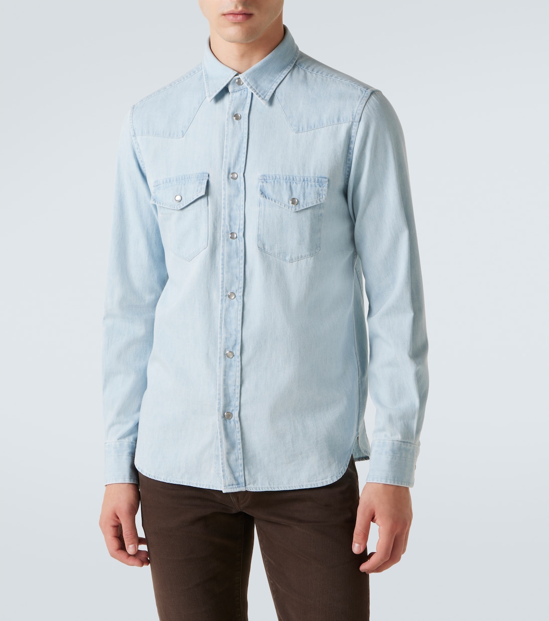 Hemd aus Baumwoll-Chambray | Tom Ford