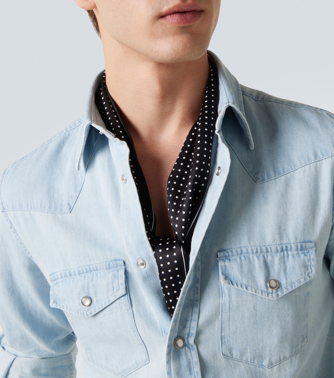 Hemd aus Baumwoll-Chambray | Tom Ford