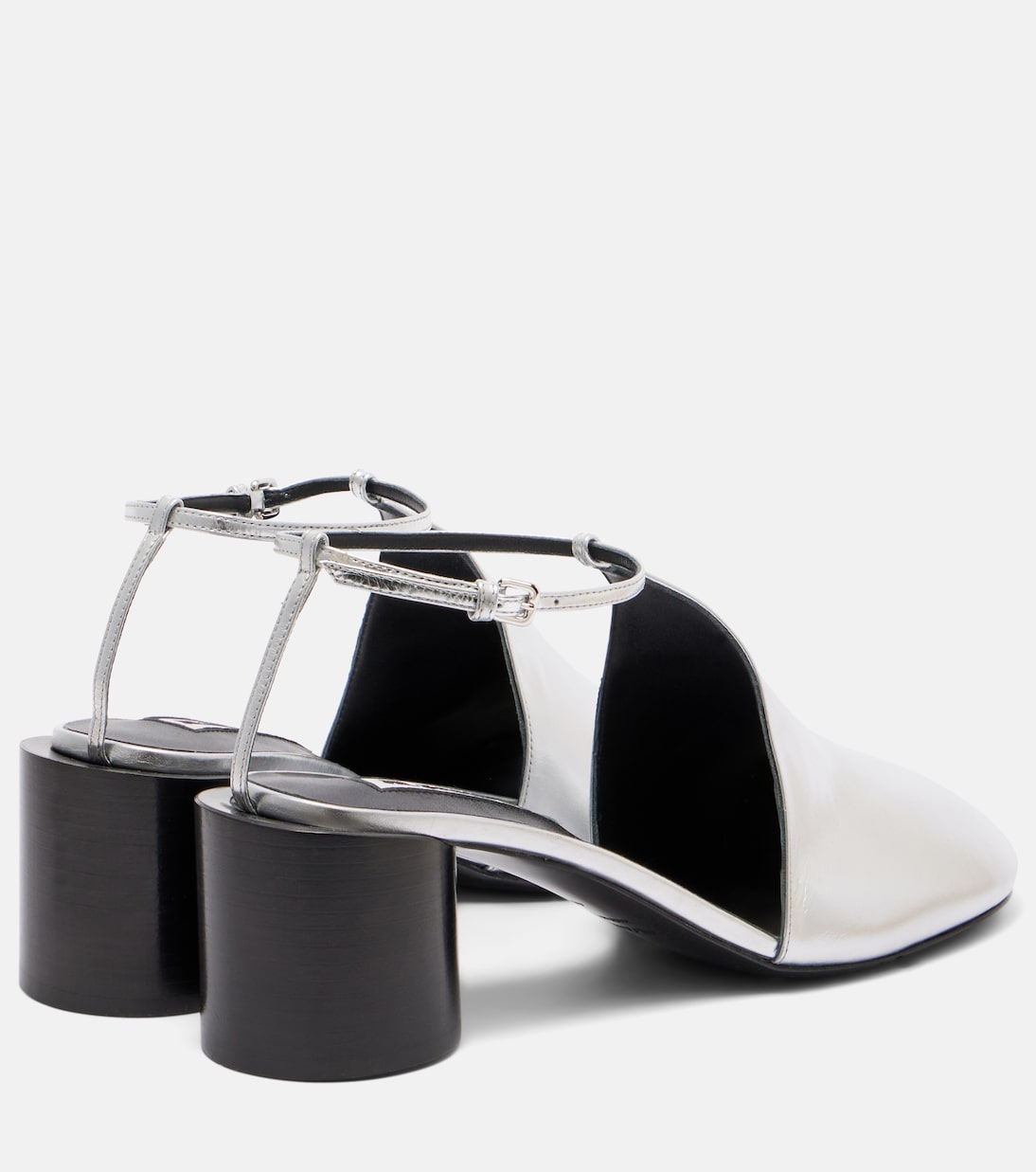 Metallic leather pumps | Jil Sander