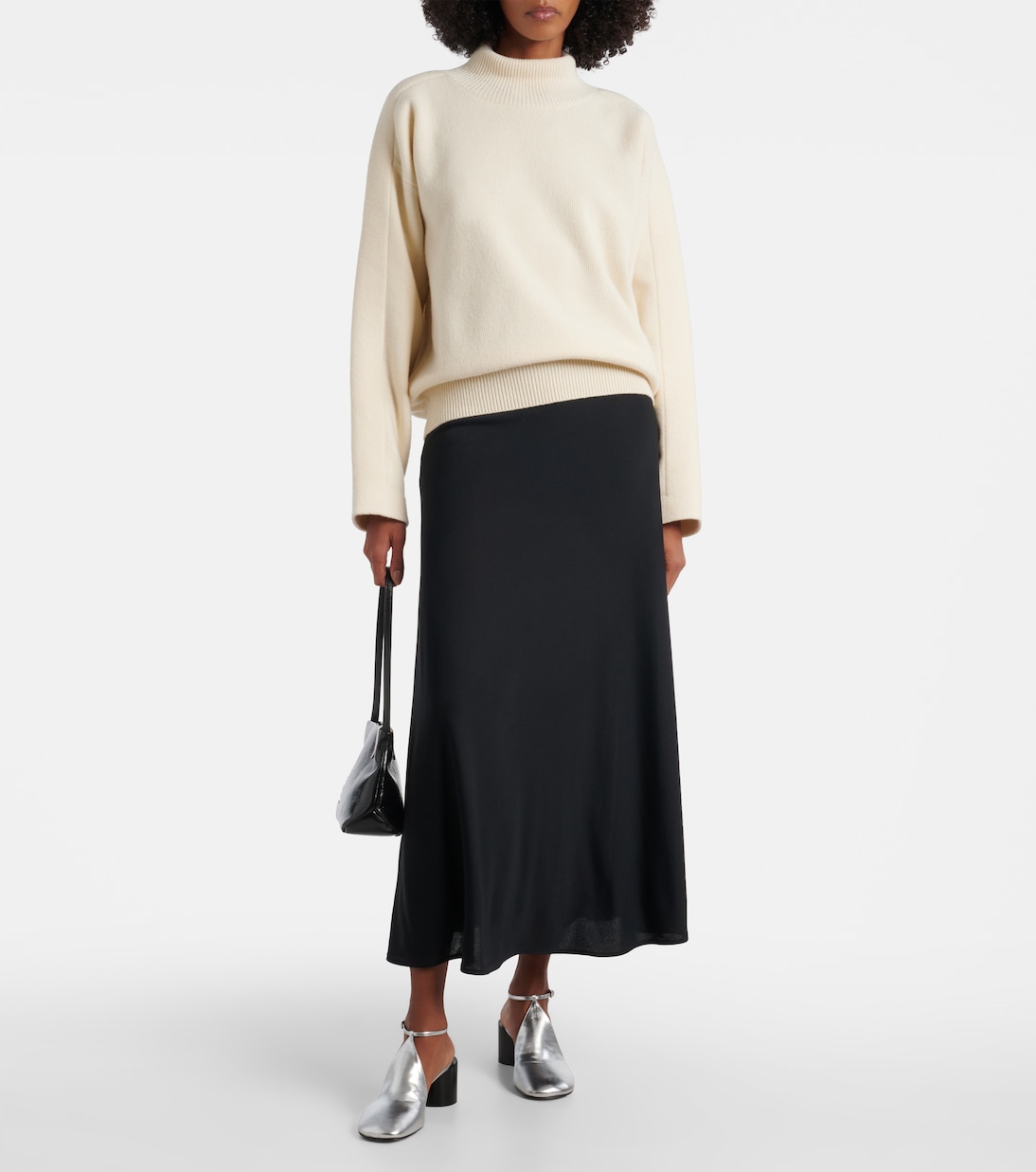 Metallic leather pumps | Jil Sander