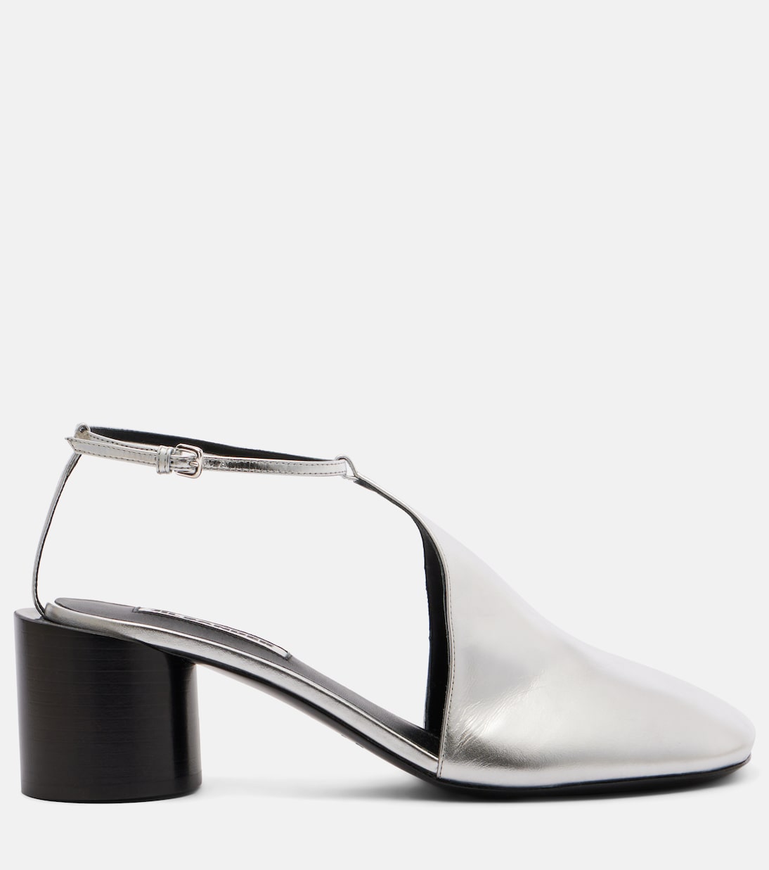 Metallic leather pumps | Jil Sander