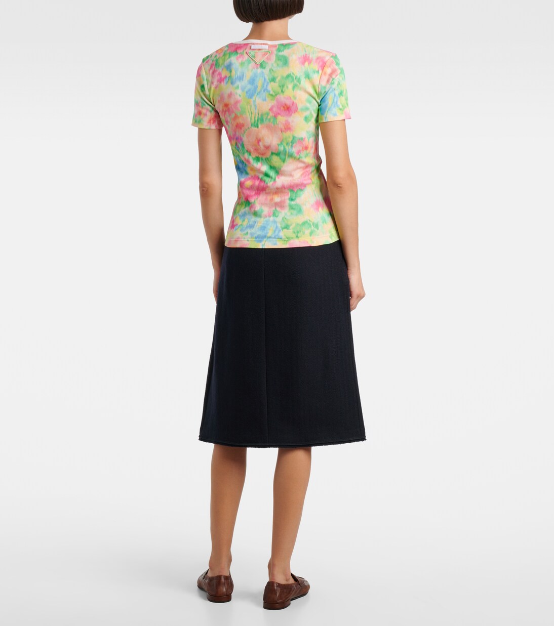 Bedrucktes T-Shirt aus Baumwolle | Prada