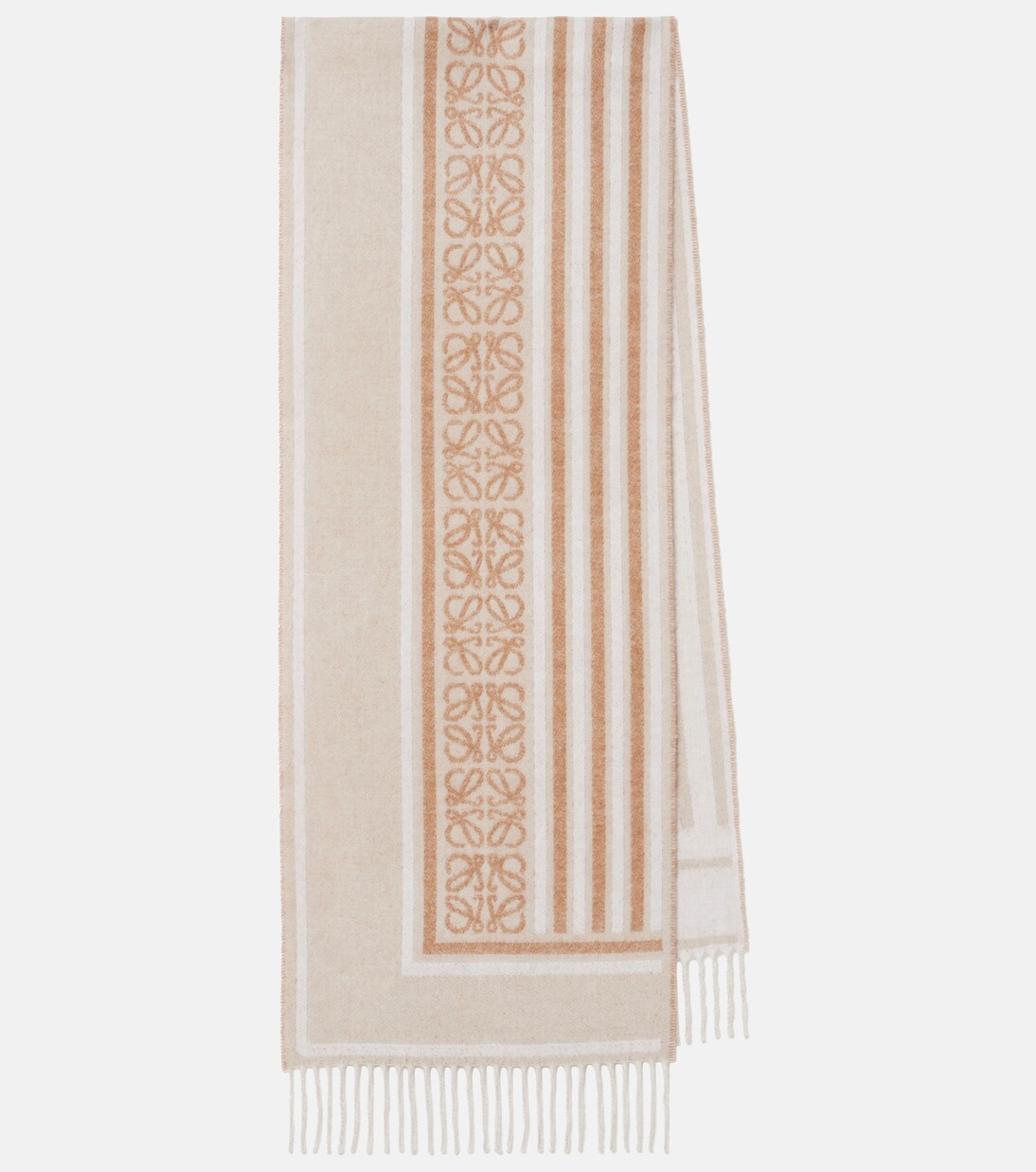 Anagram wool and cashmere jacquard scarf | Loewe