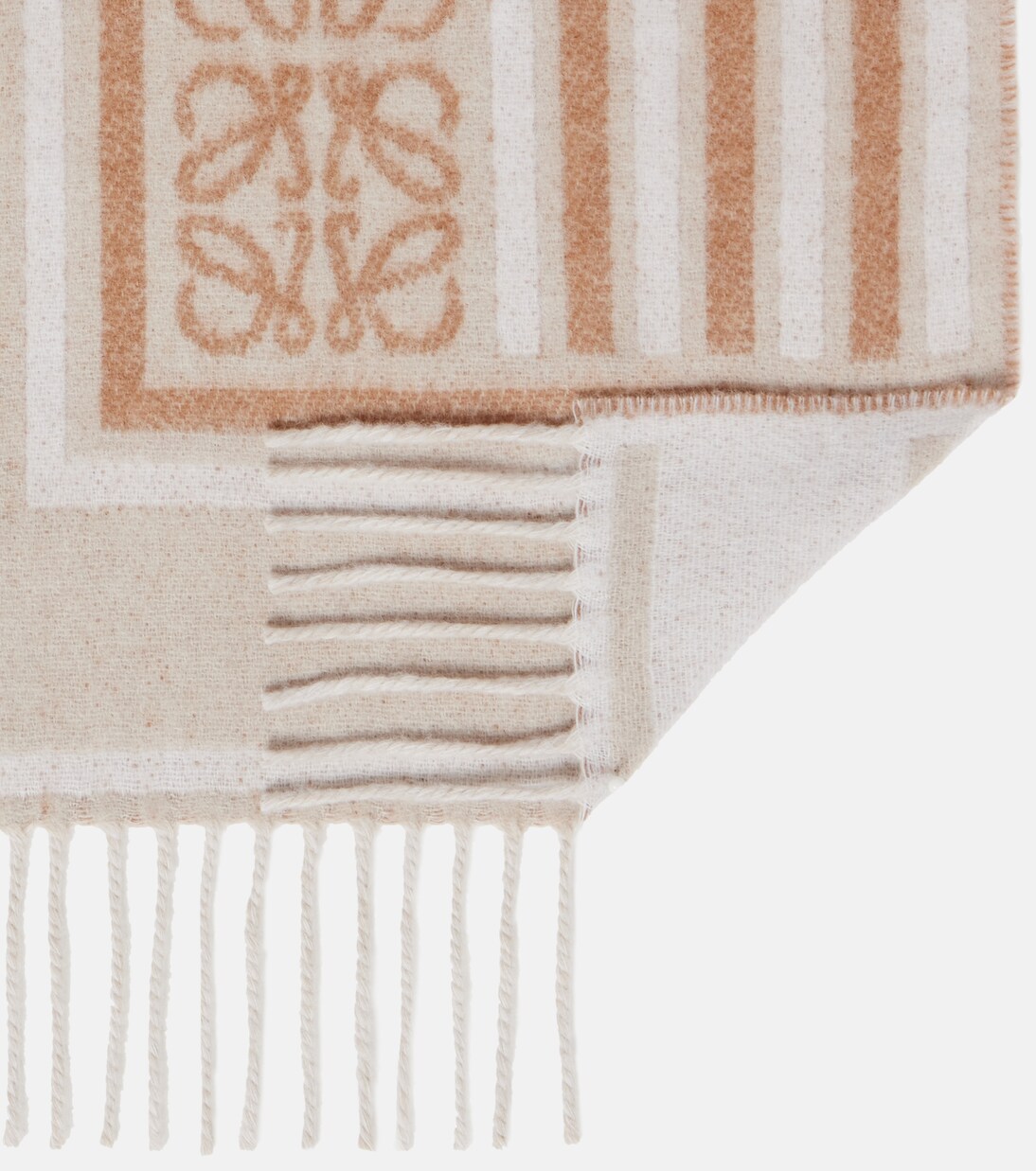 Anagram wool and cashmere jacquard scarf | Loewe