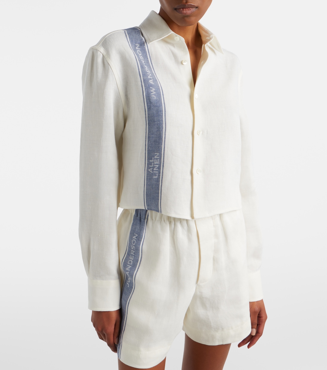 Cropped-Hemd aus Leinen | JW Anderson