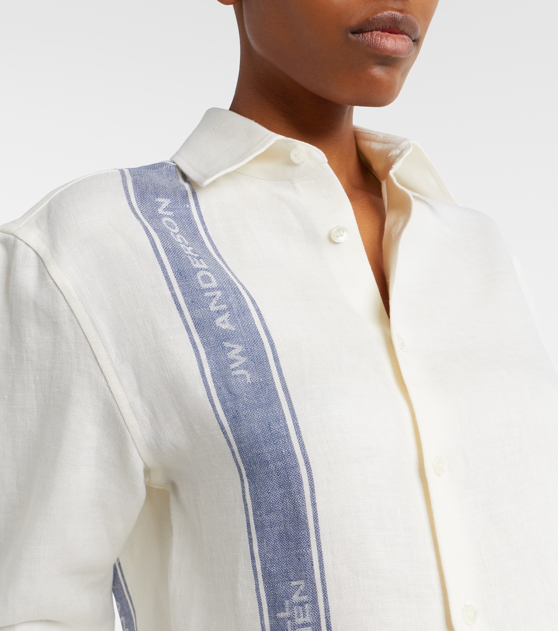 Cropped-Hemd aus Leinen | JW Anderson