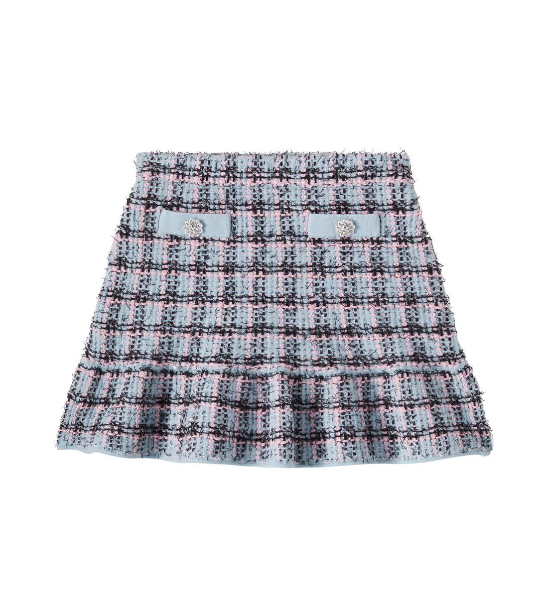 Checked cotton-blend tweed skirt | Self-Portrait Kids