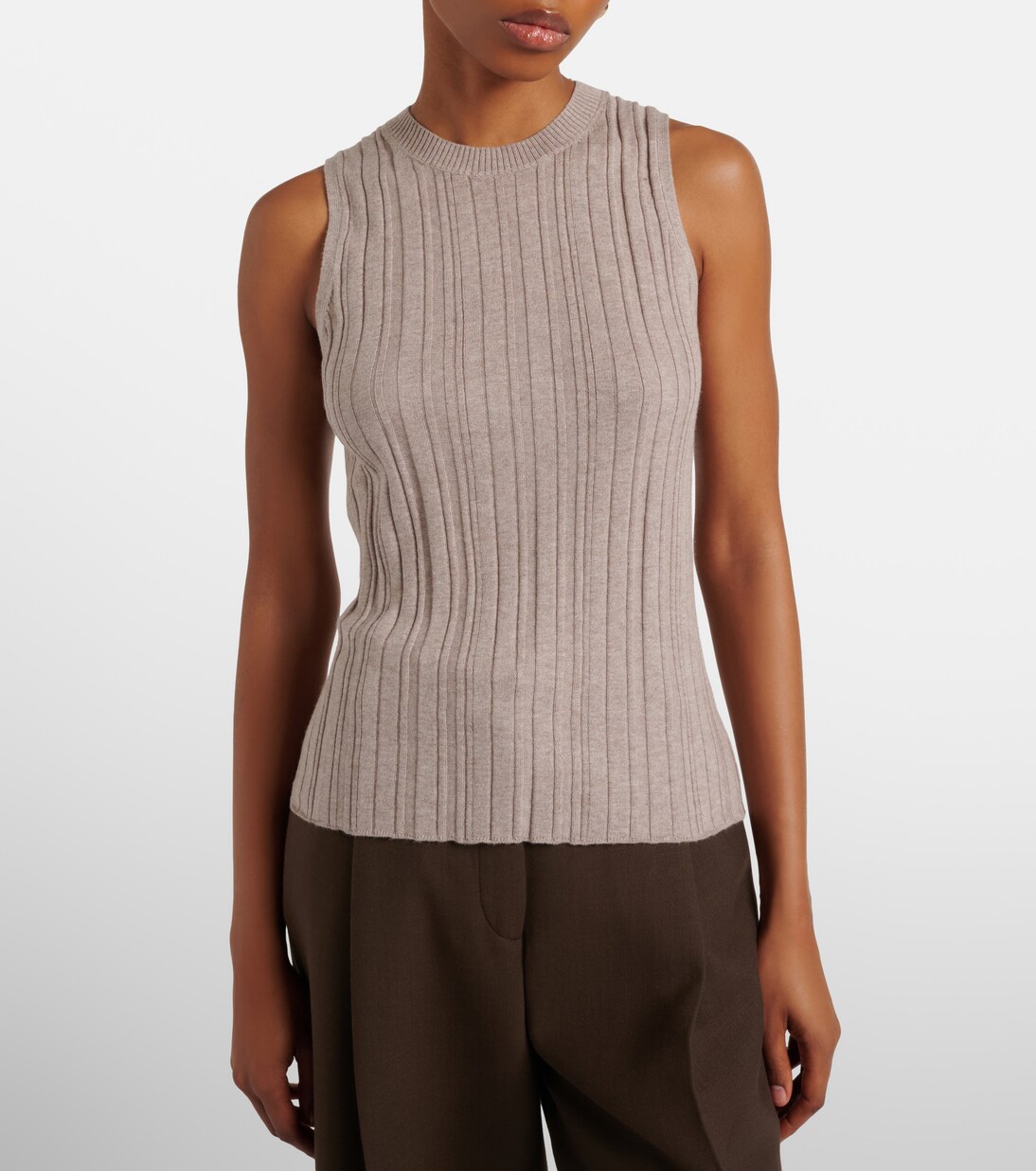 Cotton, silk, and cashmere tank top | Jardin des Orangers