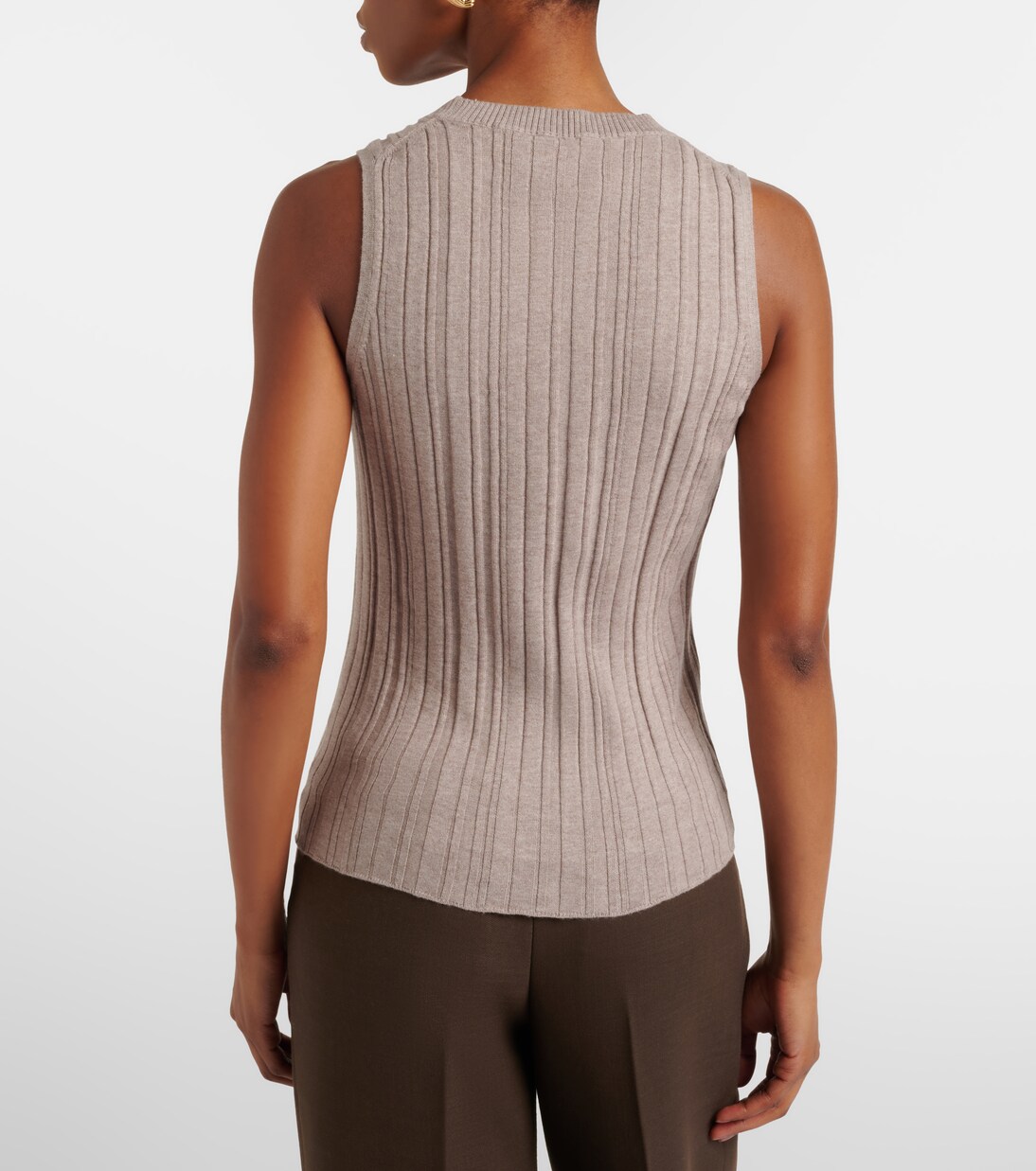Cotton, silk, and cashmere tank top | Jardin des Orangers