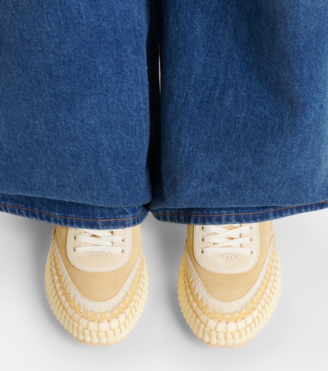 Baskets à plateforme Nama en daim | Chloé