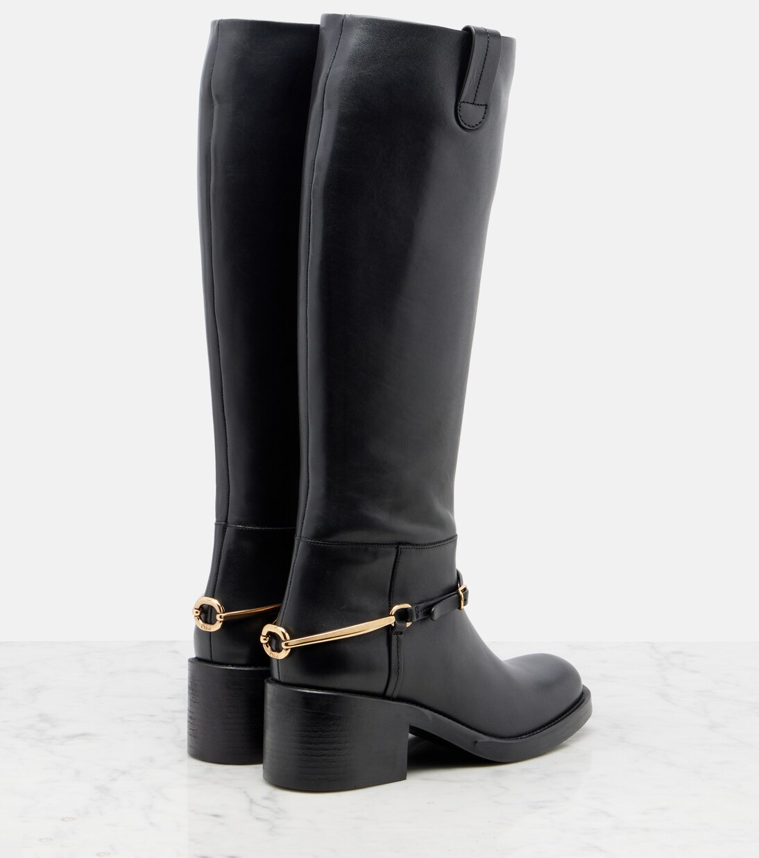Dakota leather knee-high boots | Chloé