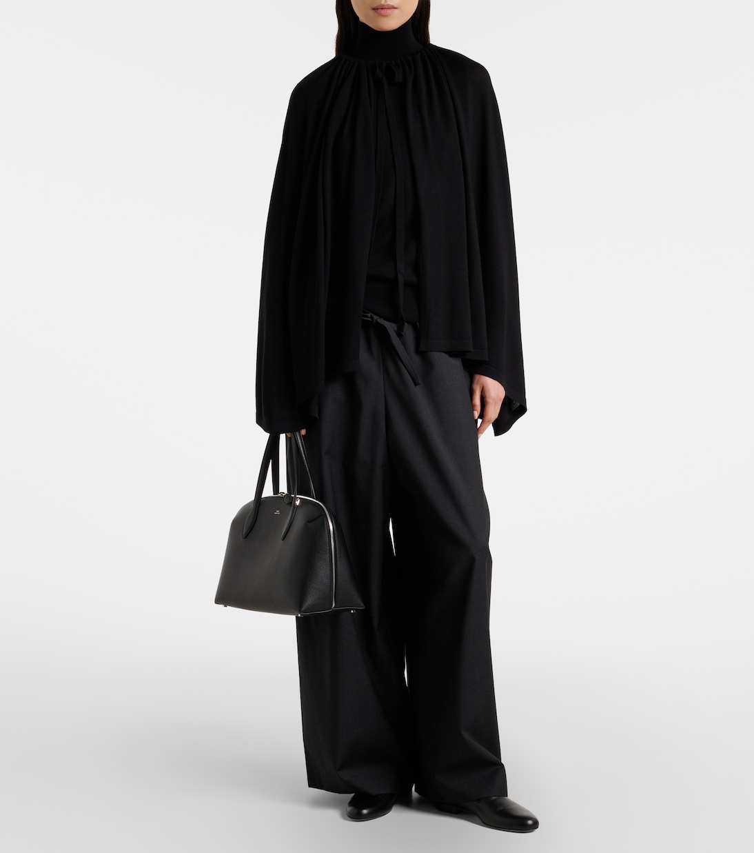 Wool and silk jersey cape | Toteme