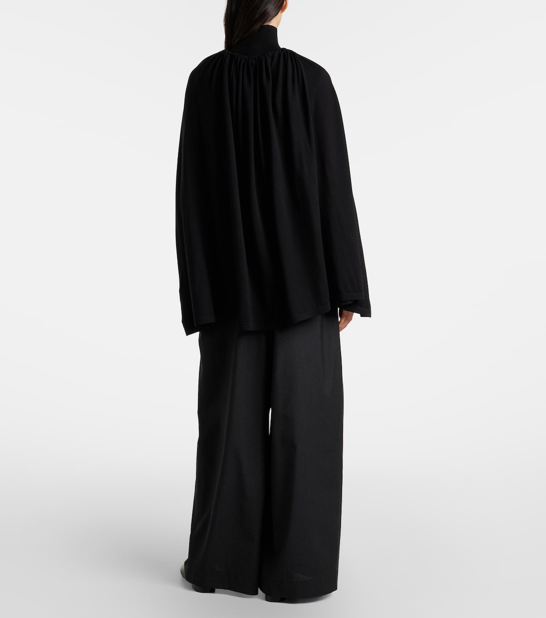 Wool and silk jersey cape | Toteme