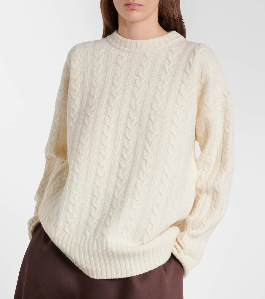 Cable-knit wool sweater | Róhe