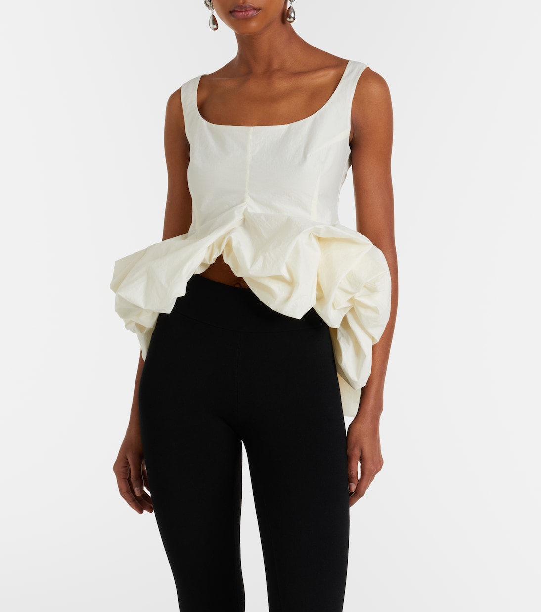 Gathered peplum top | Magda Butrym