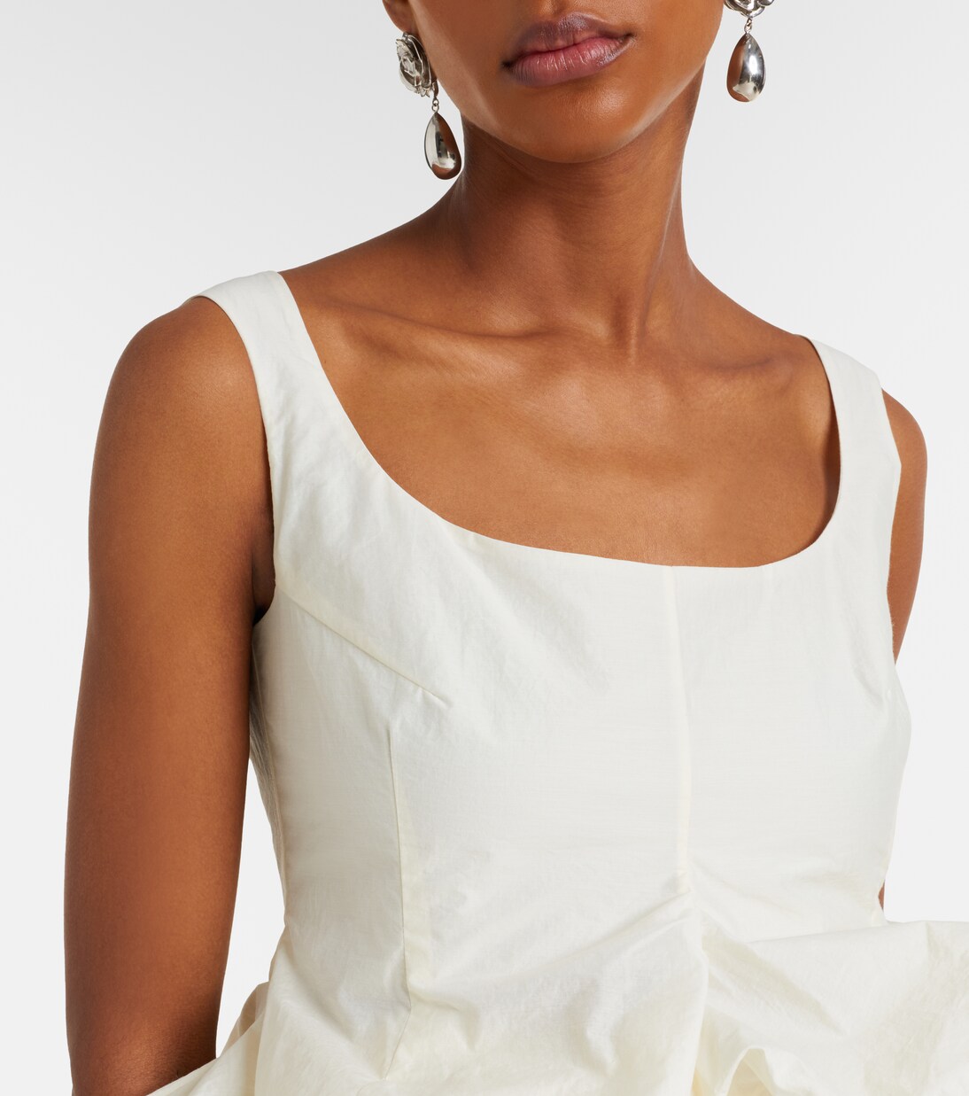 Gathered peplum top | Magda Butrym