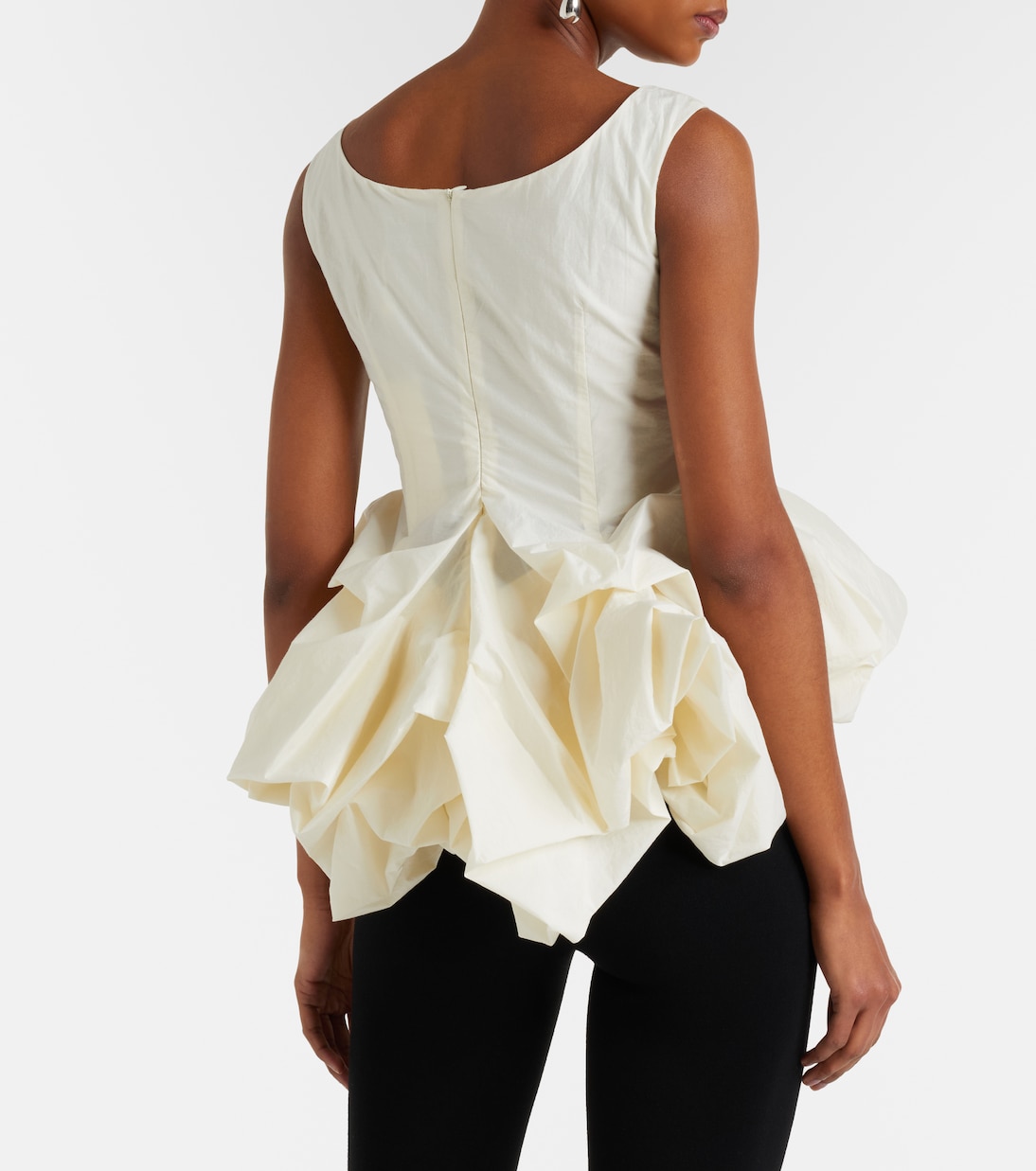 Gathered peplum top | Magda Butrym