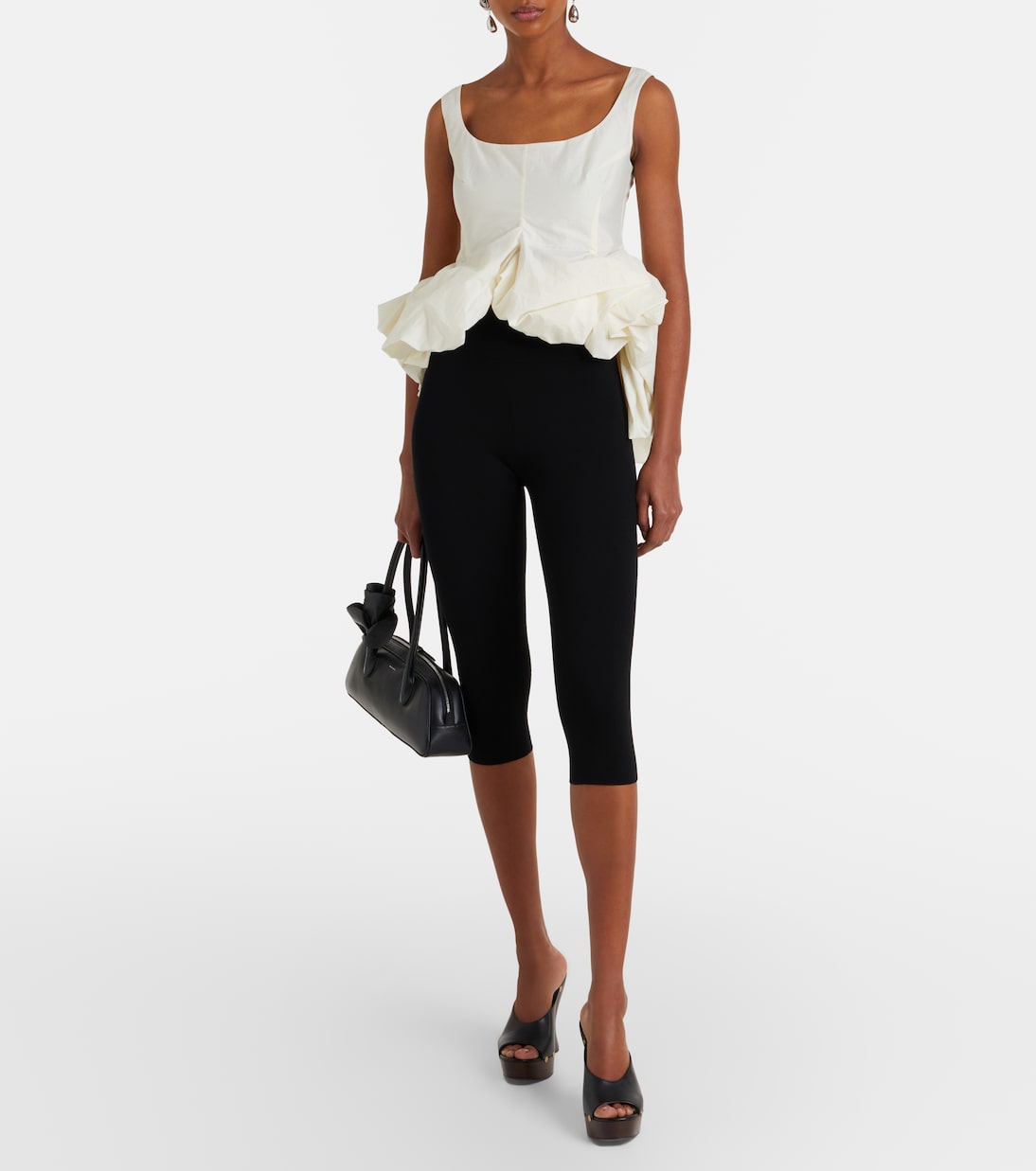 Gathered peplum top | Magda Butrym