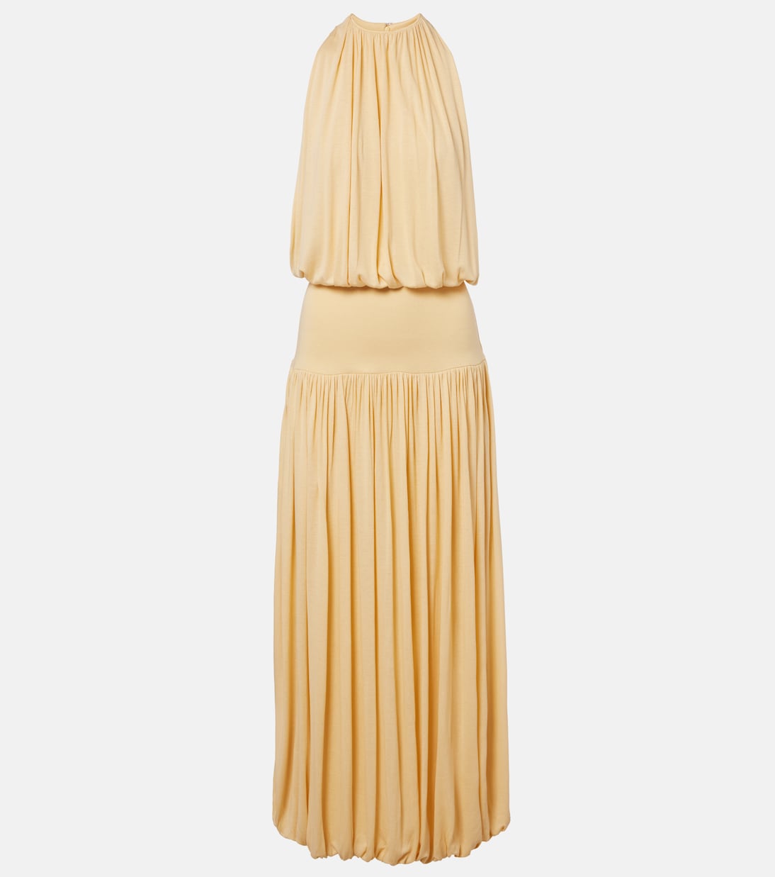 Gathered jersey maxi dress | Toteme