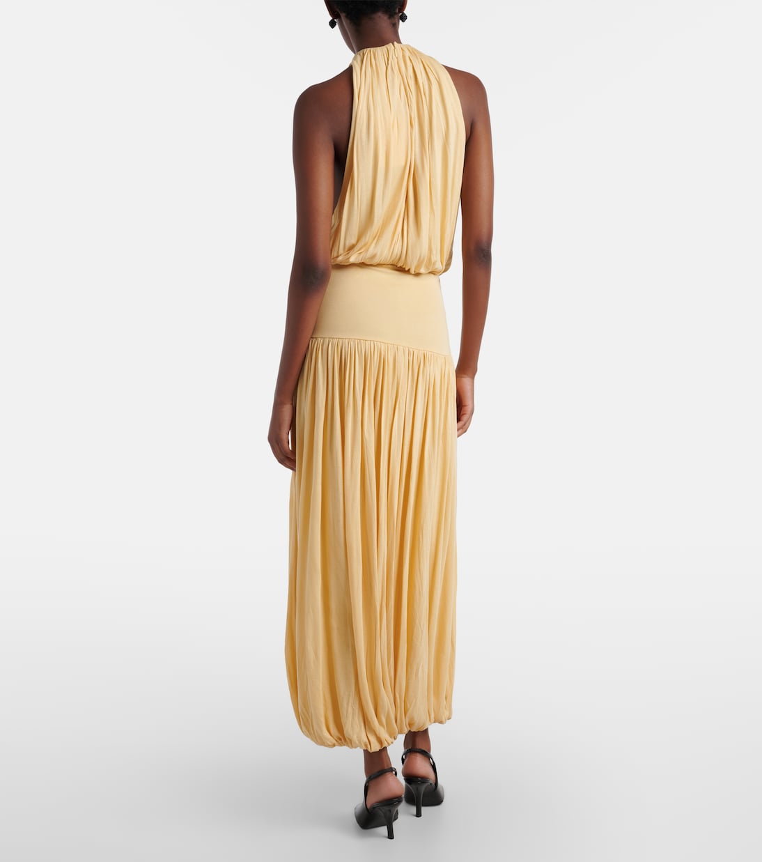 Gathered jersey maxi dress | Toteme