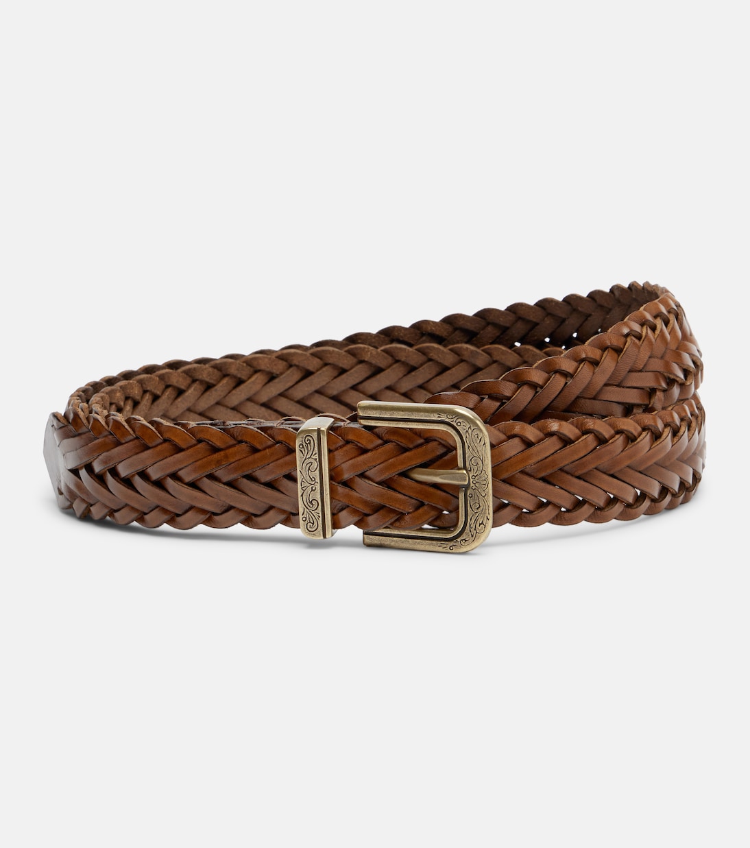 Braided leather belt | Etro