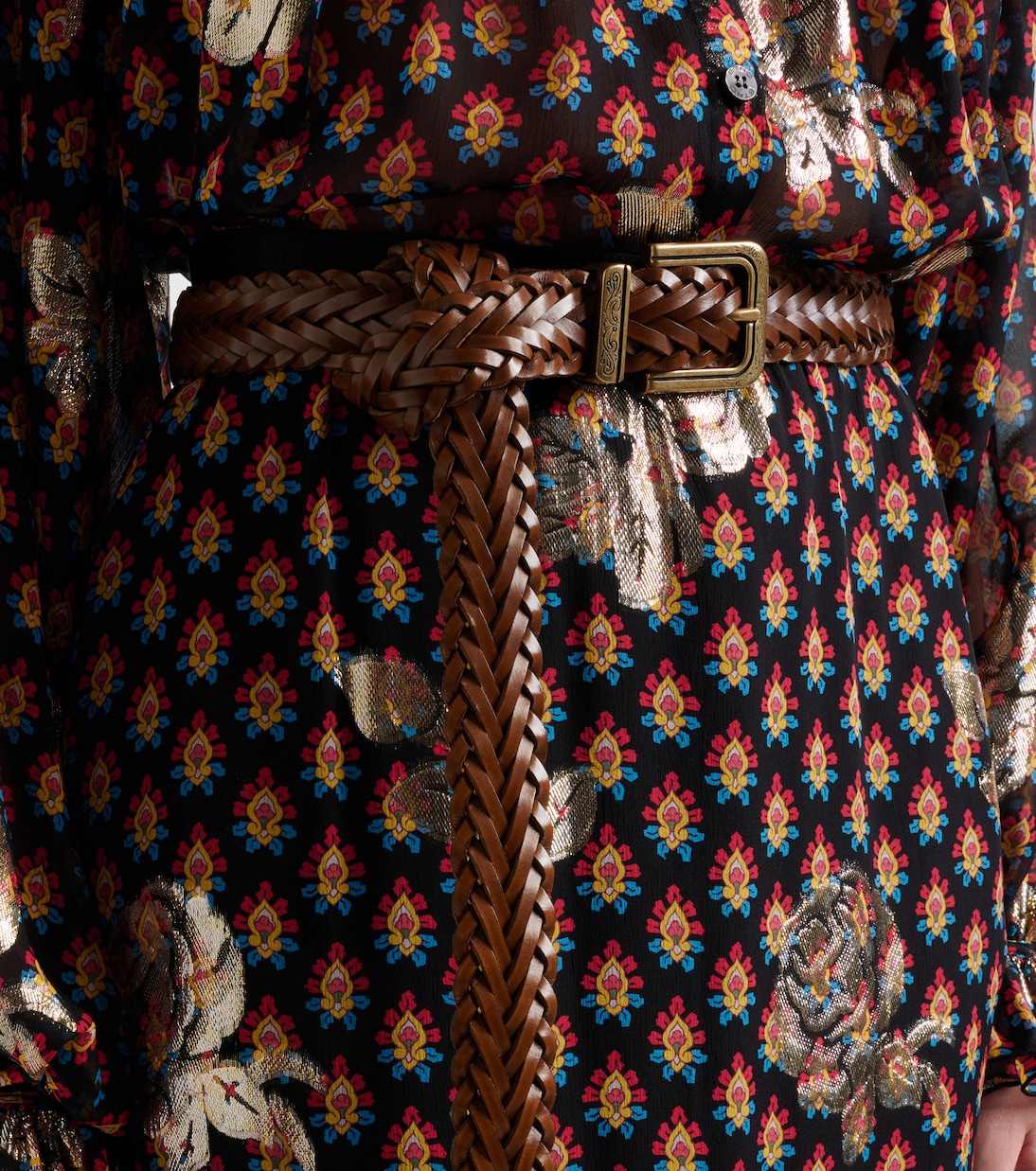 Braided leather belt | Etro