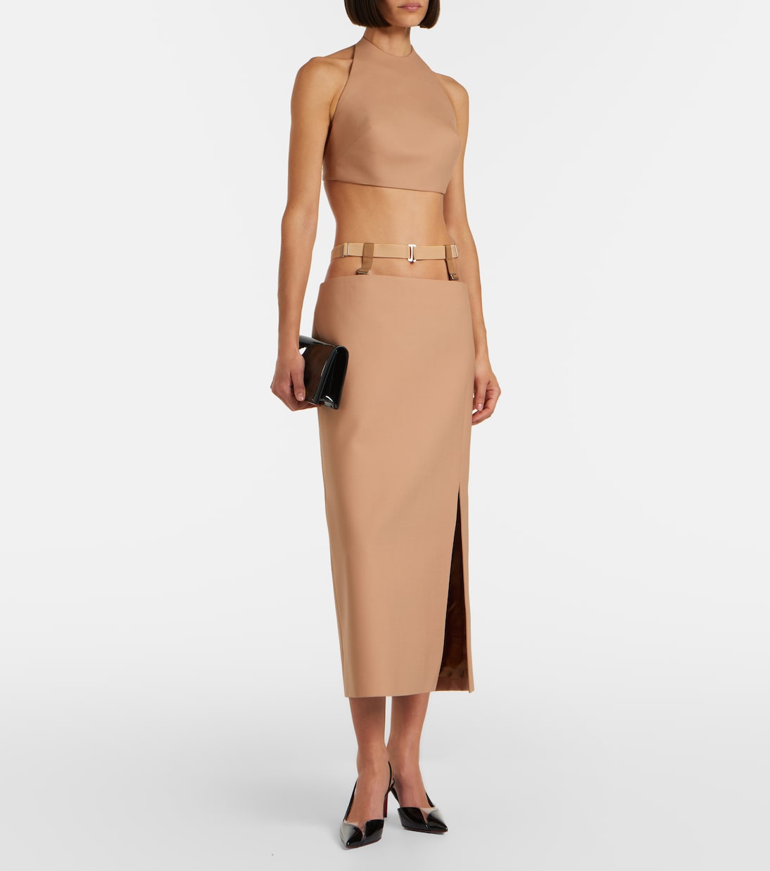 Crop top de mezcla de lana | Mugler