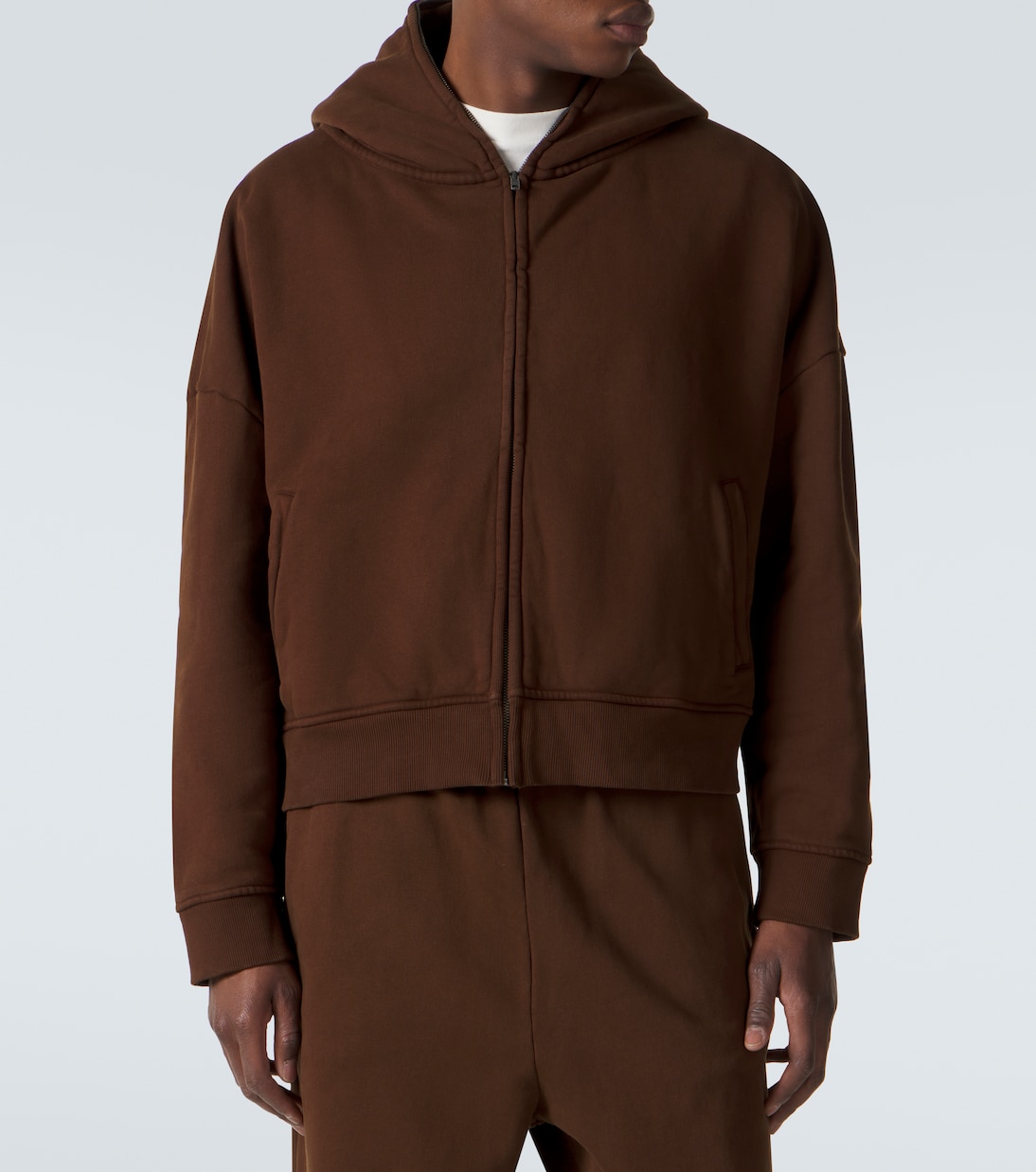 Eternal Zip cotton fleece hoodie | Entire Studios