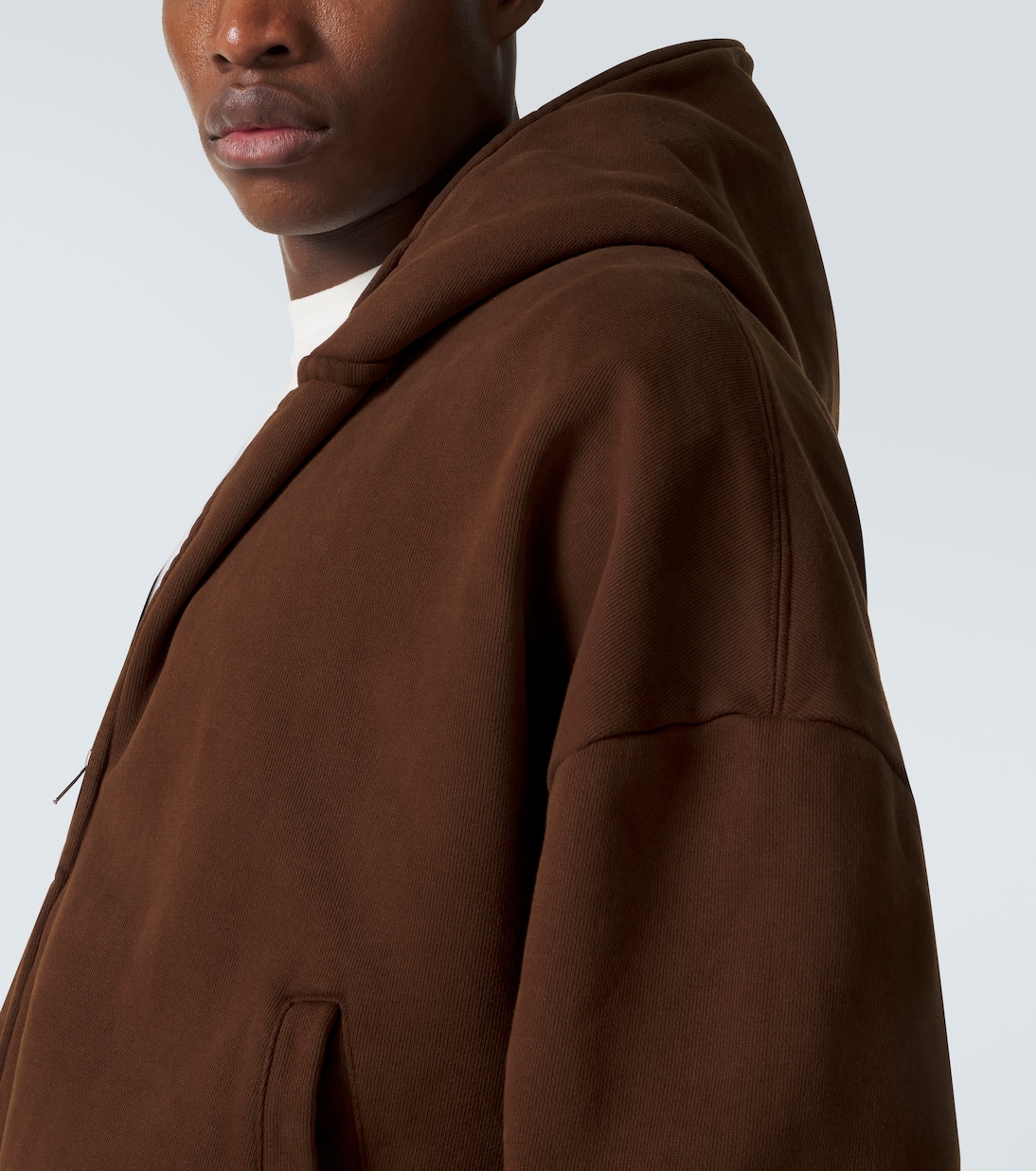 Eternal Zip cotton fleece hoodie | Entire Studios