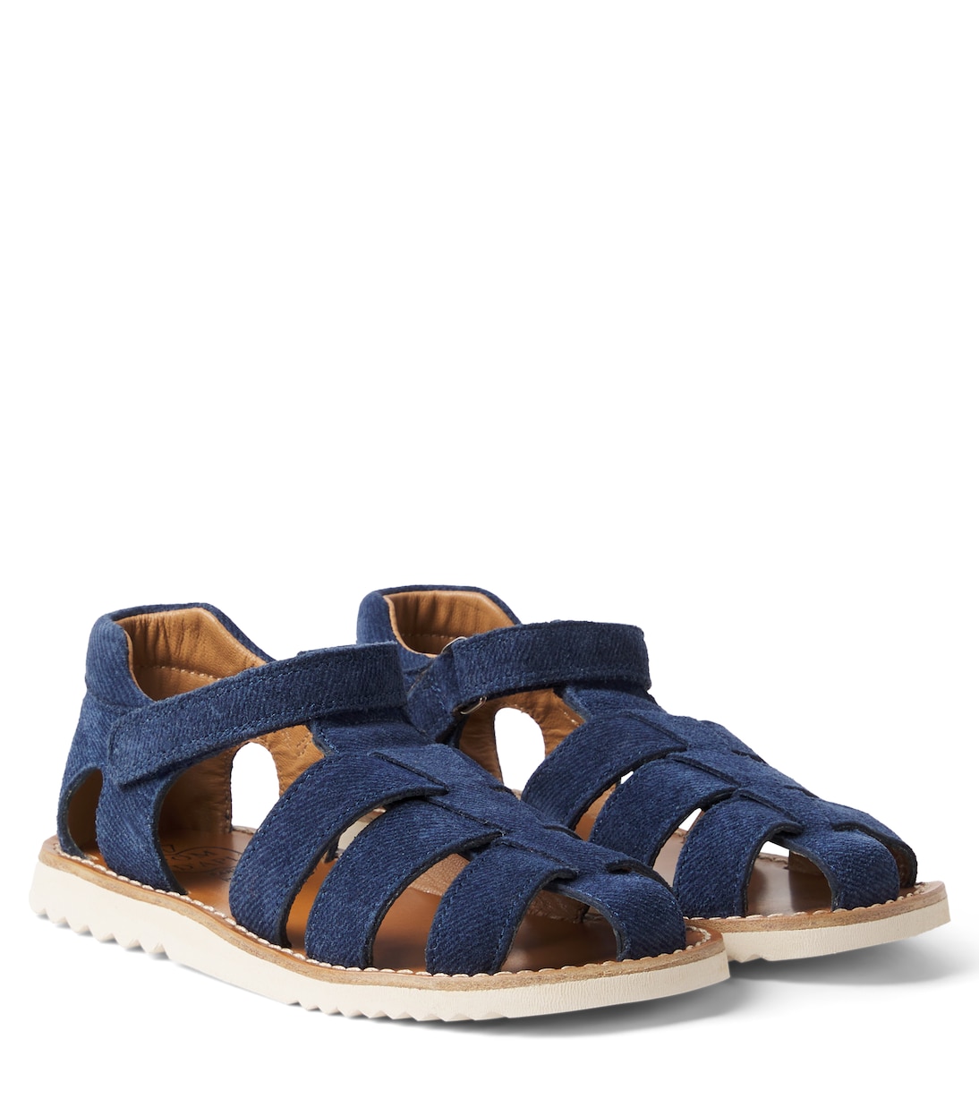 Sandalen Waff Papy aus Veloursleder | Pom d'Api