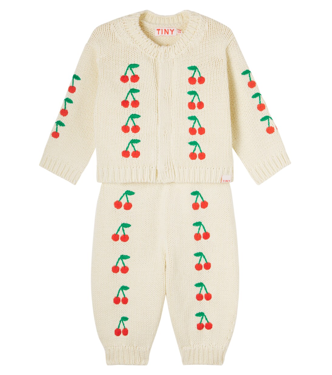 Bebé - set de cárdigan y pantalones de algodón | Tinycottons