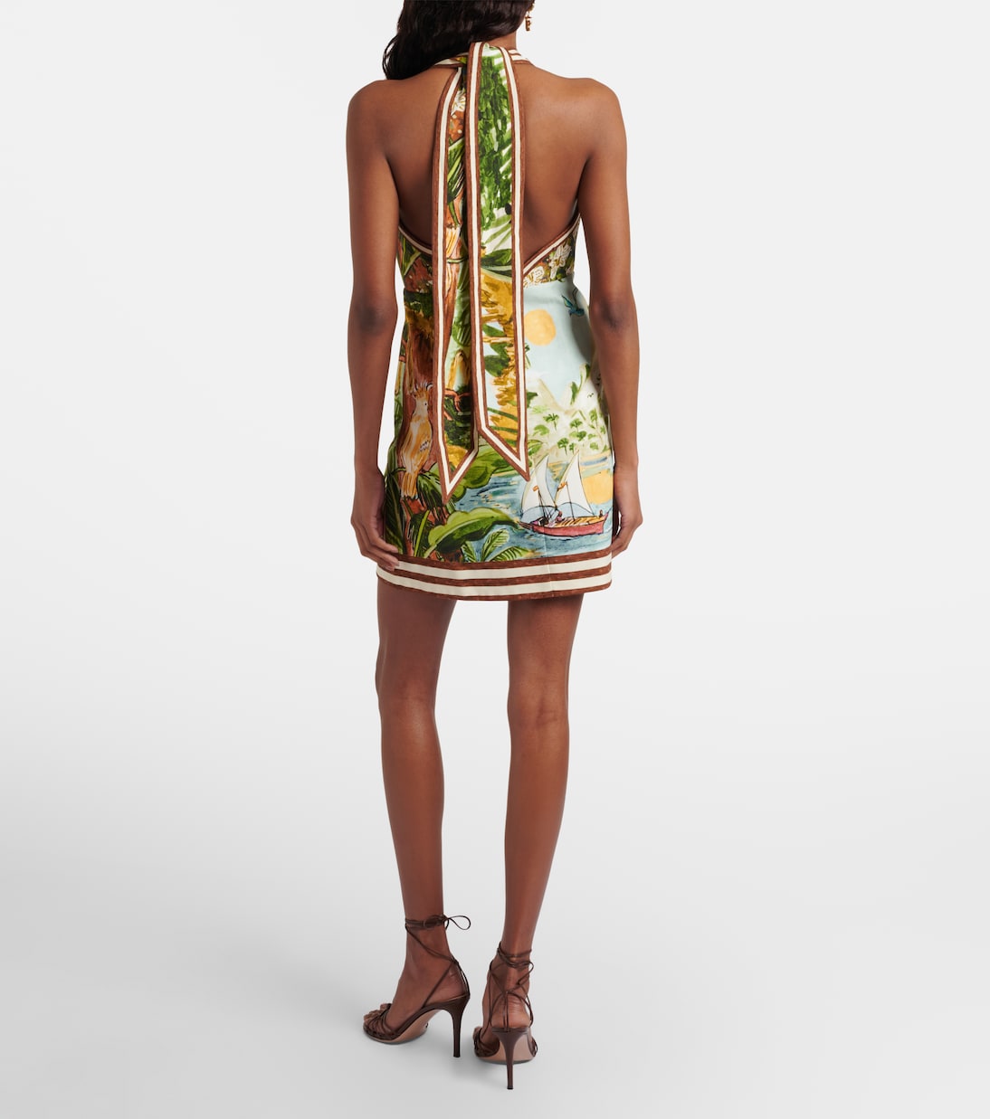 x Mokshini Toucan Tango cotton minidress | Alémais