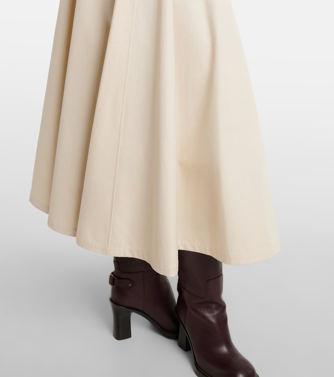 Midirock aus Baumwoll-Gabardine | Burberry