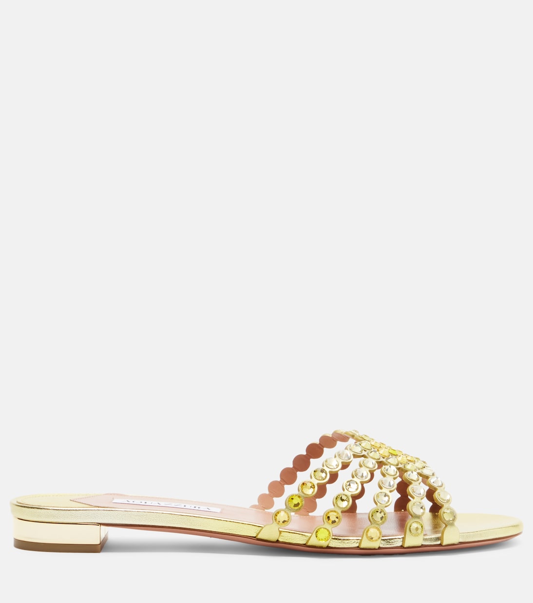 Sandalias Tequila de piel con cristales | Aquazzura